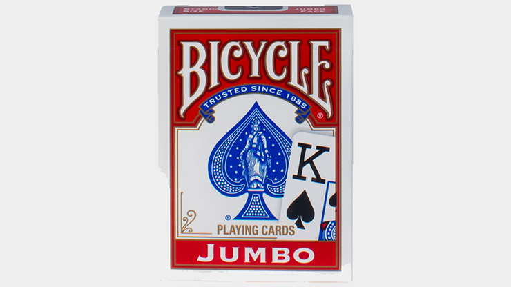Bicycle Jumbo Index (Red) Playing Cards - magic tricks