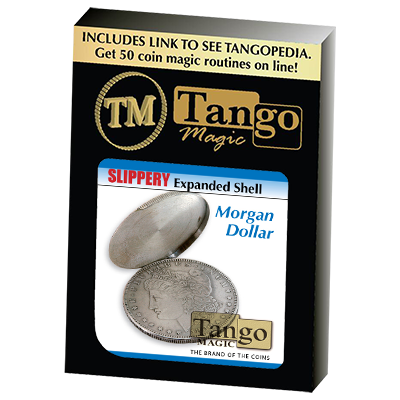Slippery Expanded Shell (Morgan Silver Dollar) by Tango (D0092) - magic tricks