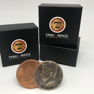 Magnetic Scotch and Soda English Penny (D0051) Tango - magic tricks