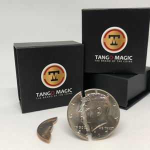 Bite Coin – (D0046)(US Half Dollar – Traditional With Extra Piece) by Tango – Trick - magic tricks