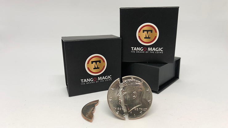 Bite Coin – (D0046)(US Half Dollar – Traditional With Extra Piece) by Tango – Trick - magic tricks