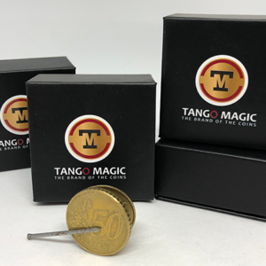 Magnetic Flipper Coin E0033 (50 Cent Euro) by Tango- Trick - magic tricks