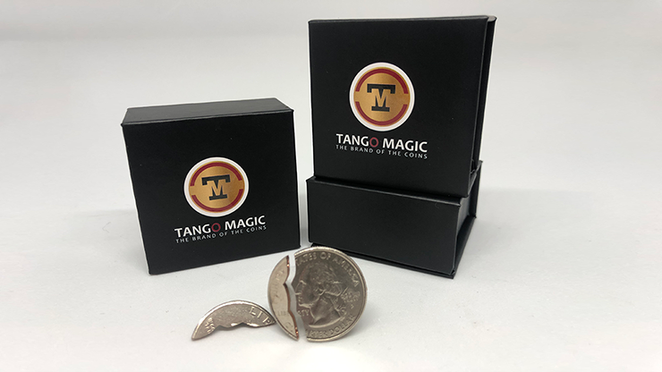 Bite Coin – (US Quarter – Traditional With Extra Piece)(D0047) by Tango – Trick - magic tricks