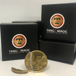Bite Coin – (Euro 50 Cent – Internal With Extra Piece) by Tango – Trick (E0043) - magic tricks