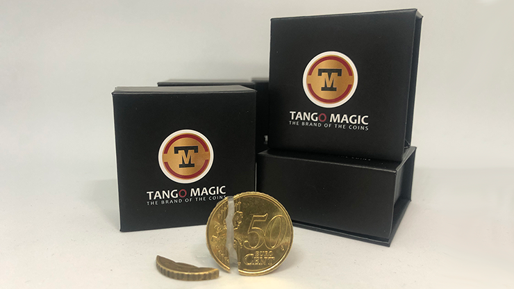 Bite Coin – (Euro 50 Cent – Internal With Extra Piece) by Tango – Trick (E0043) - magic tricks