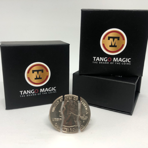 Folding Coin Quarter (D0021) (Traditional) by Tango Magic – Trick (D0021) - magic tricks