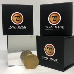 Euro Copper And Silver Coin (2e and 50c)(E0054)Tango-Trick - magic tricks
