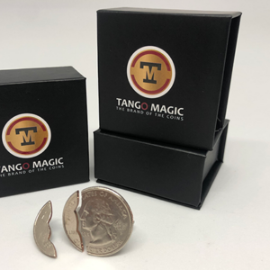 Bite Coin – US Quarter (Internal With Extra Piece) (D0045) by Tango – Trick - magic tricks