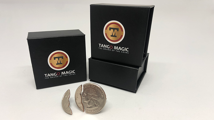 Bite Coin – US Quarter (Internal With Extra Piece) (D0045) by Tango – Trick - magic tricks