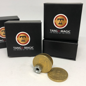 Coin Thru Card (50 cent Euro) (E0014) Tango - magic tricks