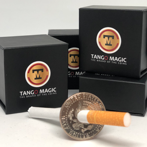 Cigarette Through Half Dollar (Two Sided) (D0015) by Tango – Trick - magic tricks