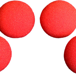2 3/4 inch Pro Sponge Ball (Red) Pack of 4 from Magic by Gosh - magic tricks