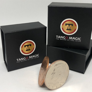 Flipper Coin PRO Gravity Half Dollar/English Penny – Tango – Trick (D0101) - magic tricks