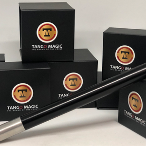 Magic Wand in Black (with silver tips) by Tango -Trick (W001) - magic tricks