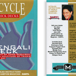 Svengali Deck Mandolin Bicycle (Red) - magic tricks