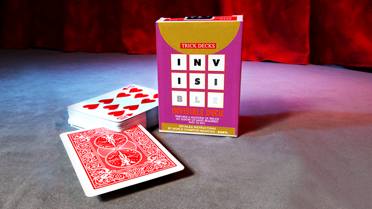 Invisible Deck Bicycle Mandolin (Red) - magic tricks