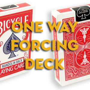 Assorted Red Mandolin One Way Forcing Deck - magic tricks