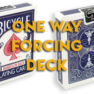 Assorted Mandolin Blue One Way Forcing Deck (assorted values) - magic tricks