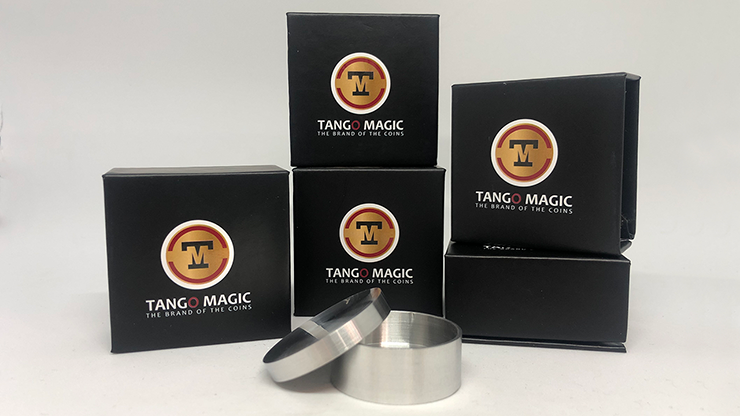 Slot Boston Coin Box Aluminum (A0028) One Dollar by Tango Magic - magic tricks
