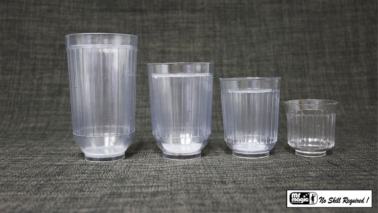 Diminishing Milk Glasses (multum in Parvo) by Mr. Magic - magic tricks