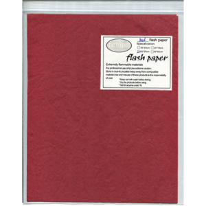 Flash Paper five pack(25x20cm) Red – Trick - magic tricks