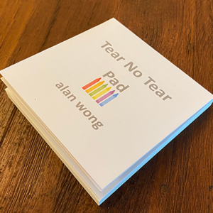No Tear Pad (Small, 3.5 X 3.5, Tear/No Tear Alternating) by Alan Wong – Trick - magic tricks