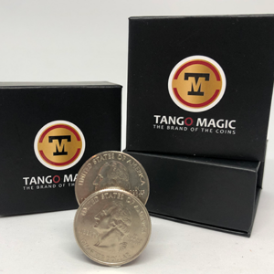 Slippery Shell Quarter (D0128) by Tango Magic - magic tricks