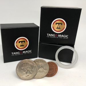Locking Trick 61 cents (2 Quarters, 1 Dime, 1 Penny) by Tango – Trick (D0130) - magic tricks