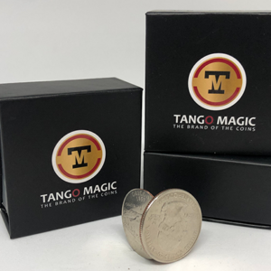 Flipper Coin Pro Elastic System Quarter Dollar (D0148) by Tango - magic tricks