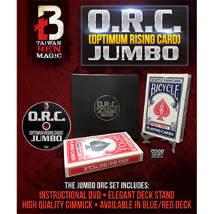 O.R.C.(Optimum Rising Card) Jumbo Red by Taiwan Ben – Trick - magic tricks