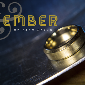 Ash and Ember Gold Beveled Size 10 (2 Rings) by Zach Heath  – Trick - magic tricks