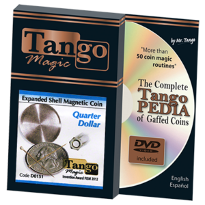 Expanded Shell Quarter Magnetic (D0151) by Tango – Trick - magic tricks
