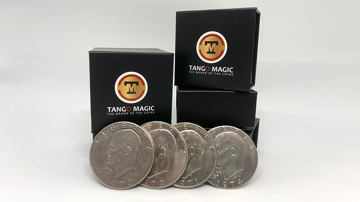 Four in One Eisenhower Dollar Set (D0146) by Tango – Trick - magic tricks