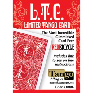 Limited Tango Card Red (T.L.C.) (C0006) by Tango – Trick - magic tricks