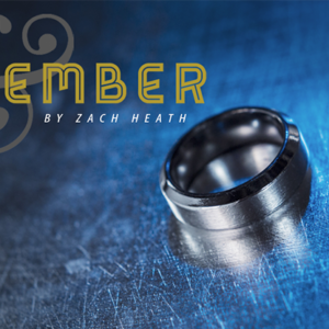 Ash and Ember Silver Beveled Size 13 (2 Rings) by Zach Heath – Trick - magic tricks