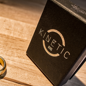 Kinetic PK Ring (Gold) Curved size 9 by Jim Trainer – Trick - magic tricks