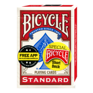 Bicycle Short Deck (Red) by US Playing Card Co. - magic tricks
