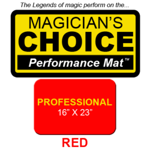 Professional Close-Up Mat (Red – 16×23) by Ronjo – Trick - magic tricks