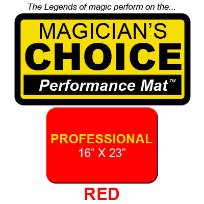 Professional Close-Up Mat (Red – 16×23) by Ronjo – Trick - magic tricks