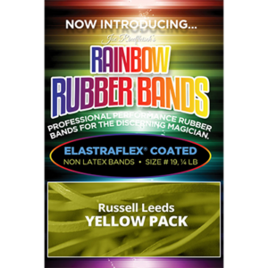 Joe Rindfleisch’s Rainbow Rubber Bands (Russell Leeds -Yellow ) by Joe Rindfleisch – Trick - magic tricks