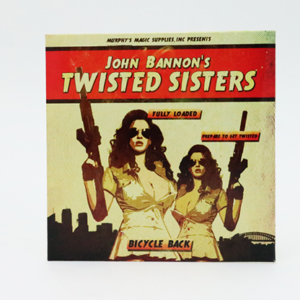 Twisted Sisters 2.0 (Gimmicks and Online Instructions) Bicycle Back by John Bannon – Trick - magic tricks