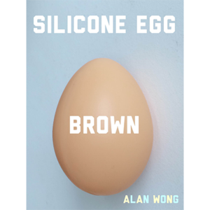 Silicone Egg (Brown) by Alan Wong – Trick - magic tricks