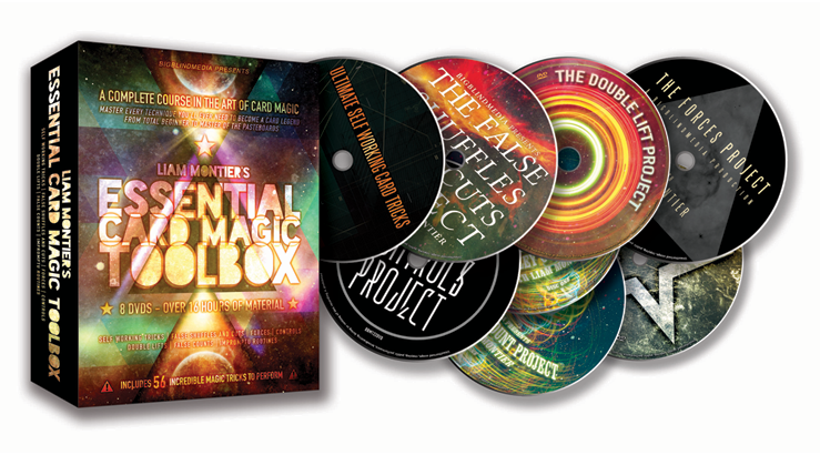 BIGBLINDMEDIA Presents Liam Montier’s Essential Card Magic Toolbox (8 DVD set) – DVD - magic tricks