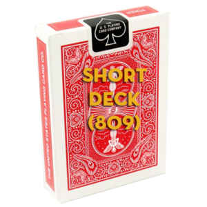 Short Bicycle Mandolin Deck 809 (Red) - magic tricks