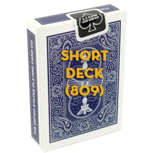 Short Bicycle Mandolin Deck 809 (Blue) - magic tricks