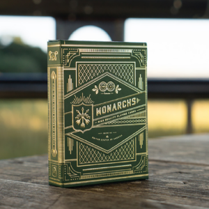 Monarch Playing Cards (Green) by theory11 - magic tricks