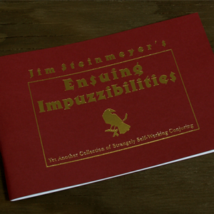 Ensuing Impuzzibilities by Jim Steinmeyer – Book - magic tricks