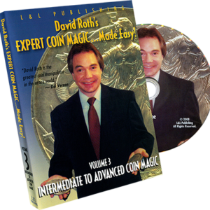 David Roth’s Expert Coin Magic Made Easy Vol 3 (Intermediate to Advanced) – DVD - magic tricks
