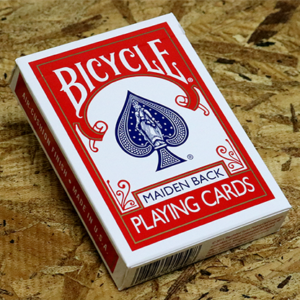 Bicycle Maiden Back (Red) by US Playing Card Co - magic tricks