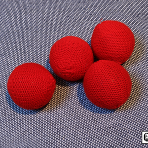 Crochet Balls (Red 1.75 inch) by Mr. Magic – Trick - magic tricks